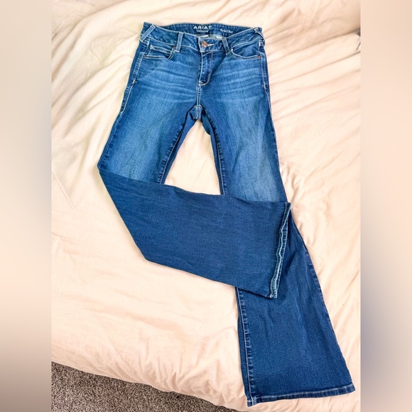 Ariat Women's Blue Flare Jeans - Picture 2 of 5